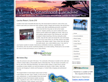 Tablet Screenshot of mauioceanfrontparadise.com